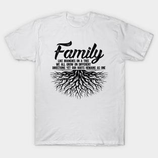 Family Reunion We Are Family No Matter What Family Quote T-Shirt